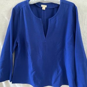 J Crew Factory Women’s Royal Blue Top XL